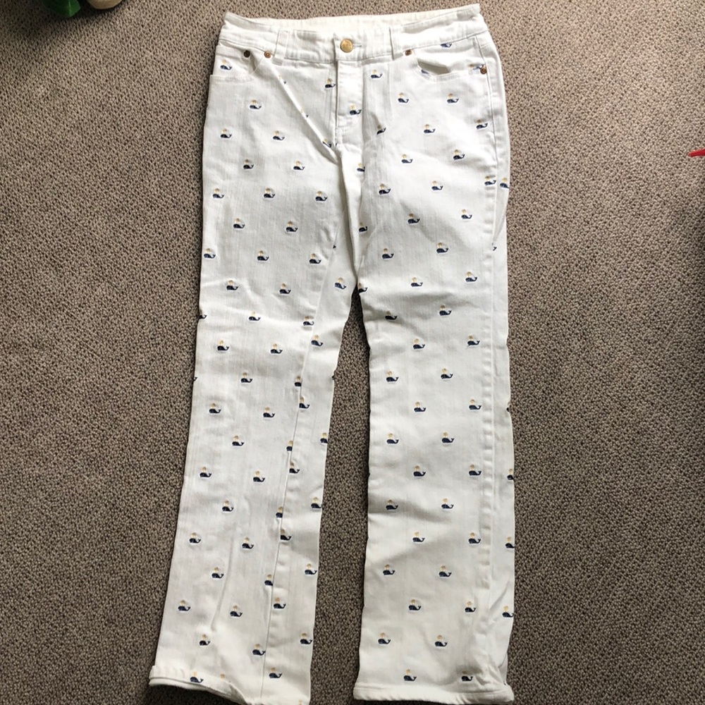 Preppy Lilly Pulitzer White Jeans